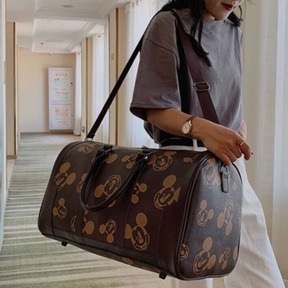 Disney Mickey Mouse Brown Duffel Travel
Overnight Weekender Bag - Picture 2 of 3